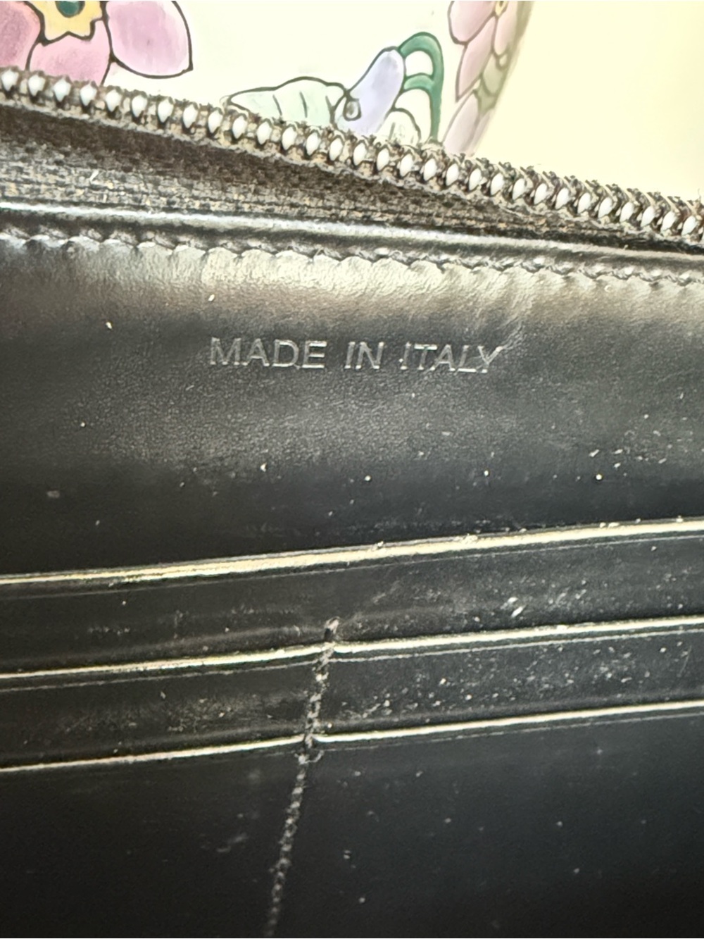 Prada Black Spazzolato Patent Leather Continental Zip Wallet Vintage - Picture 5 of 10